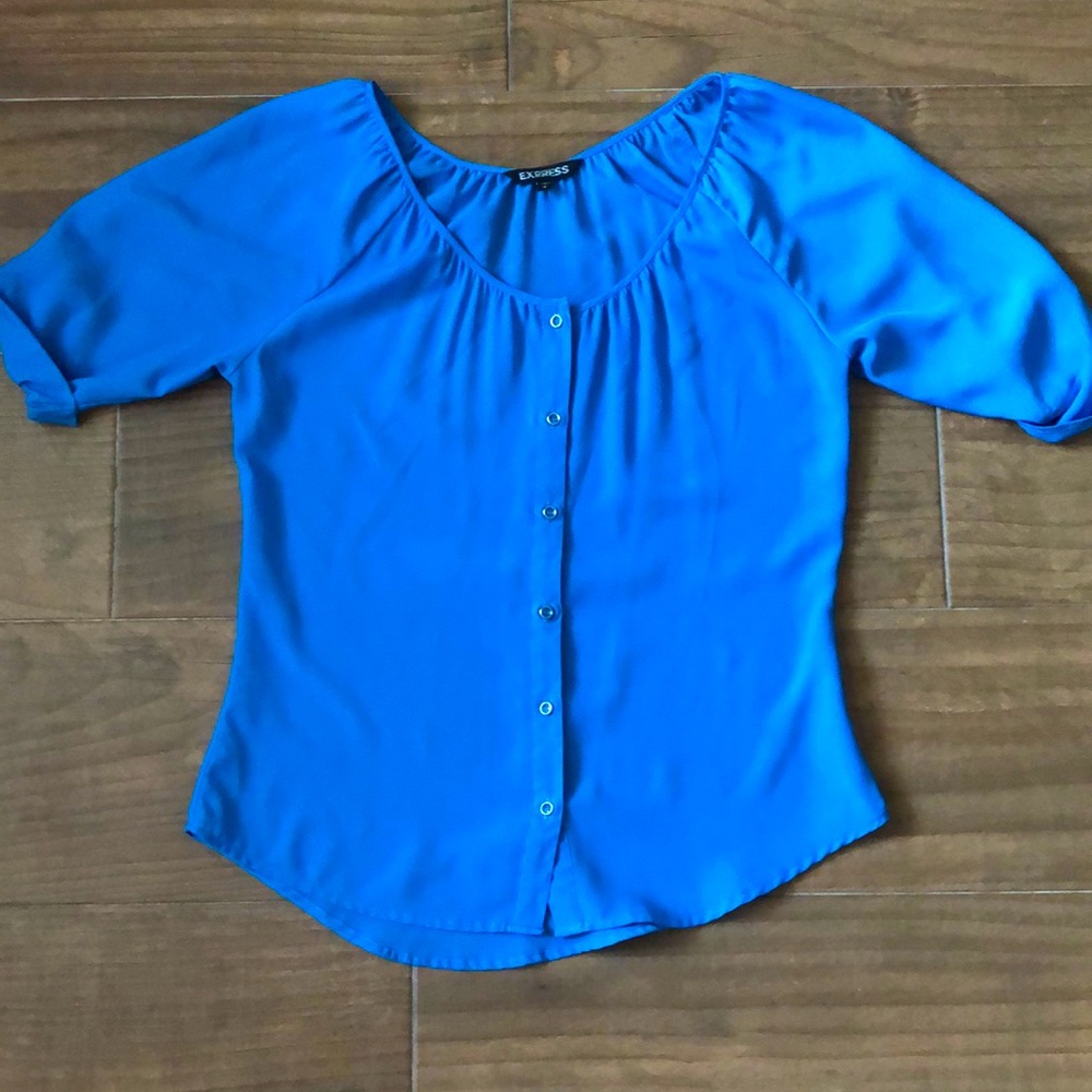 Express Sky Blue Blouse